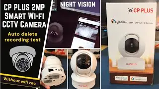 CP PLUS 2MP Full HD Smart Wi-fi CCTV Camera 360° without wifi & auto delete recording review.