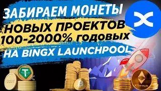 🔥 Как зарабатывать 100-2000% годовых на BingX Launchpool? Пошаговое руководство по аидропам