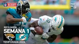 Miami Dolphins vs. Jacksonville Jaguars | Semana 1 - NFL 2024 | Highlights Resumen en español