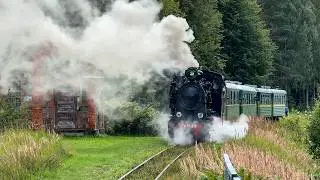 Scheduled Passenger Train with a Steam Locomotive! Bānītis 🇱🇻 | 2024