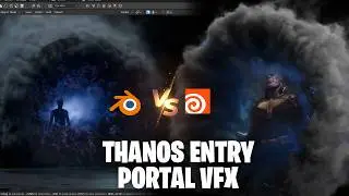 Making Avengers thanos portal vfx in blender