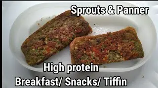 Healthy Breakfast/Snacks for kids & toddlers/Tiffin breakfast/snacks for kids With Paneer & Sprouts