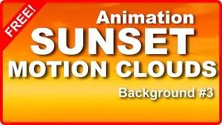 ✅ BG Green Screen SKY Video Effects SUNSET Background 1080P Full HD Motion Cloud Animation FREE!!!