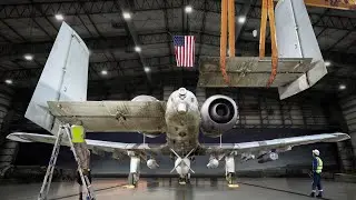 The Crazy Process of Repairing a US A-10 Plane After Serious Bird Strike