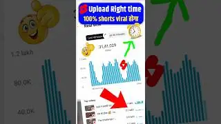 shorts upload karne ka sahi Time || इस time पर shorts upload करो 100% viral होगा #youtubeshorts