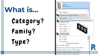 Revit - Weekly tip - What is category, family and type?