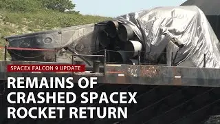 SpaceX’s crashed Falcon 9 rocket returns to Port Canaveral