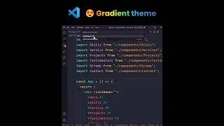 Vscode Gradient Color Theme | #shorts