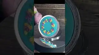 НОВИНКА! Зеркальце с вышивкой «Фиалки». Ручная работа.