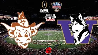 Sugar Bowl Texas vs Washington CFP Semifinals NCAA Football 14 Revamped (SIM)