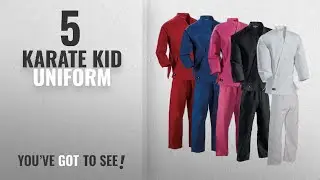 Top 10 Karate Kid Uniform [2018]: Century Student Karate Uniform black size 1