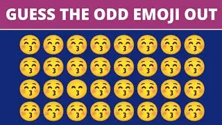 How good are your eyes 👀 | Can you FIND THE ODD EMOJI OUT ? #5 | Emoji Puzzle | Emoji Quiz