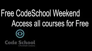 Hurry!! Free CodeSchool account this weekend (Please Share)