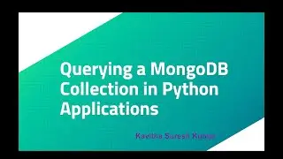 Querying a MongoDB Collection in Python Applications