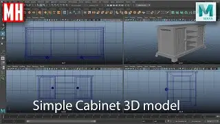 Maya 2022 tutorial : Creating a simple 3D cabinet ( Beginners )