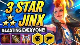 3 STAR JINX ⭐⭐⭐ GOES PEW PEW - VANGUARD BLASTERS! | TFT Guide | Teamfight Tactics Set 3 Galaxies