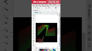 Color Waves design in Coreldraw Short 