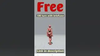 180 turn with briefcase. Free Mixamo animation for Daz Studio's Genesis 9