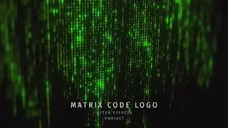 Matrix Code Logo — After Effects template