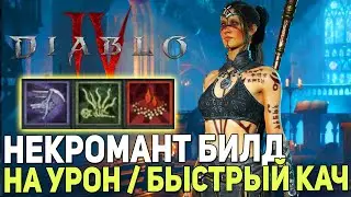 ДИАБЛО 4 НЕКРОМАНТ БИЛД НА УРОН для ФАРМА / БЫСТРЫЙ УРОВЕНЬ