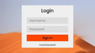 Login Form: How to Create Login Form using (HTML & CSS)