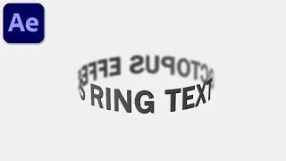 How to create ring text animation in After Effects #oe347