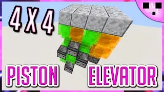 Minecraft 4x4 Flush Piston Elevator