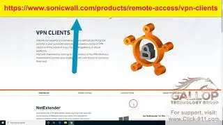 Sonicwall NetExtender VPN software download and install