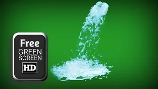 green screen waterfall effect | Water animation green screen video | green screen water splash