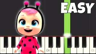 CRY BABIES 💧 MAGIC TEARS 💕 Theme - EASY Piano Tutorial