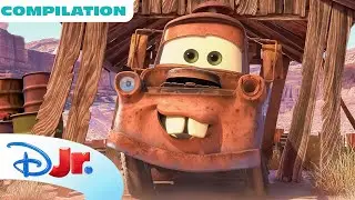 Every Mater’s Tall Tale Short | Pixar's Cars Toon | Mater’s Tall Tales | Compilation | @disneyjr