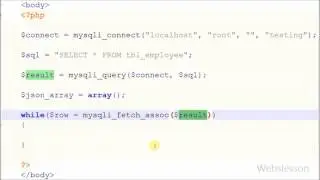 Convert Data from Mysql to JSON Formate using PHP