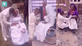 Physically Challenged Nigerian Lady Shares Lovely Photos From Her Wedding