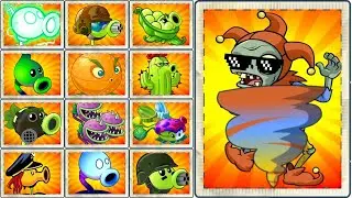 PvZ2 Walkthrough - How to Defeat Jester Zombie ? Plants Power-Up