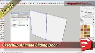 Sketchup Animate Sliding Door Tutorial With Oneclick Dynamic Component Attribute