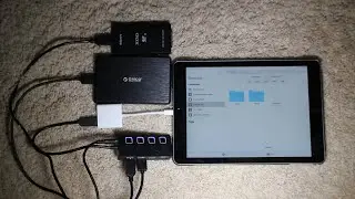 Using an iPad and iOS 13 to backup media cards