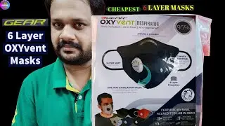 വിലകുറഞ്ഞ 6 Layer Mask - Gear OXYVENT 6 LAYER REUSABLE FACE MASK