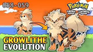 How To Evolve Growlithe Into Arcanine In Pokemon Fire Red & Leaf Green | Kanto Pokedex