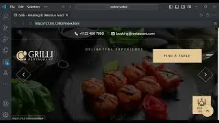 Responsive Restaurant Website | Front-End html css js and bootstrap & project with source of code