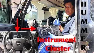 How To Remove Instrument Cluster Panel on HUMMER H2 | HUMMER Instrument Panel Gauge Cluster Removal