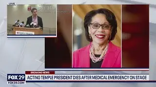 Temple University officials speak after the death of acting president JoAnne Epps