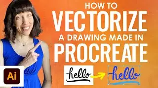 How to Vectorize a Procreate Drawing in Illustrator