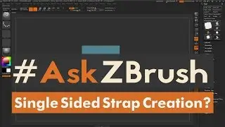 #AskZBrush - "How can I make a single sided strap using a Curve Brush?"