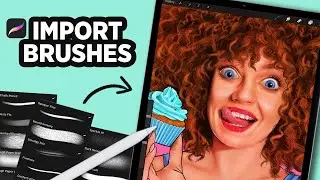 HOW to IMPORT my FREE PROCREATE BRUSHES #Shorts