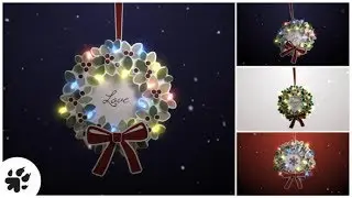 Merry Christmas Wreath | After Effects Templates | Videohive