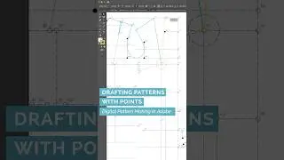 32/49 Drafting Patterns with Points - Digital Pattern Making in #adobeillustrator #patternmaking