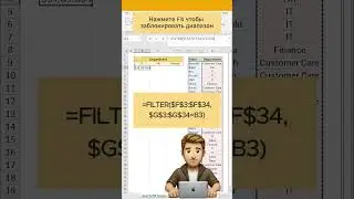 Excel лайфхаки - Как в эксель использовать фильтр. #эксель #excel #excelformula  #лайфхак #ексель