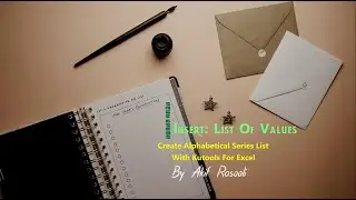 Create Alphabetical Series List With Kutools For Excel