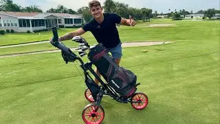 Most Affordable & Easy To Use Golf Bag Cart I Found On Amazon