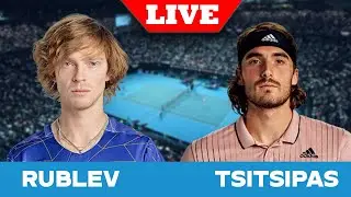 RUBLEV vs TSITSIPAS LIVE - World Tennis League 2024 #rublev #tsitsipas